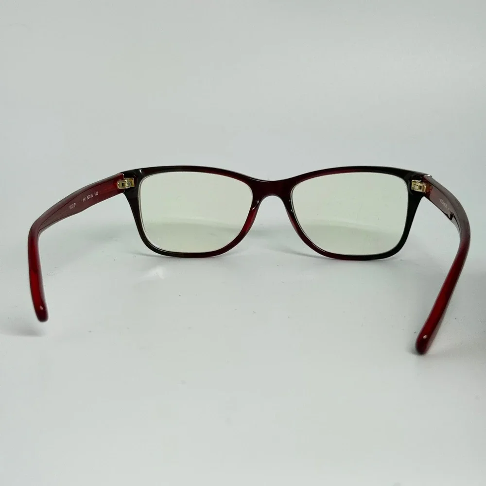 Coach HC 6129 5532 Burgundy Pomegranate Eyeglass Frames 52-16-140 Gold Logo